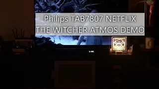 PHILIPS TAB7807 NETFLIX THE HUNTER ATMOS DEMO