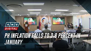 PH inflation falls to 2.8 percent in January | ANC