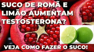 Suco de Romã e Limão aumentam a testosterona! veja como fazer! | Dr. Marco Menelau