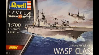 US NAVY AASAULT CARRIER "WASP CLASS" from Revell , kit nr, 05178, UNBOXING!!!