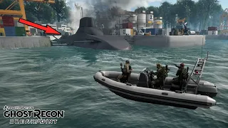 Army Mission Stealing Terrorist Submarine! Ghost Recon Breakpoint #5