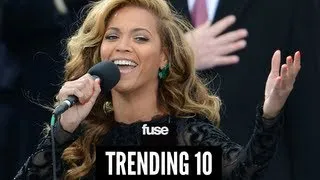 Beyonce Sings "National Anthem" at Obama Inauguration - Trending 10 (01/22/13)