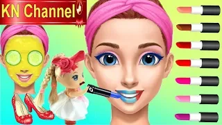 BÚP BÊ KN Channel GẶP SỰ CỐ KHI TRANG ĐIỂM | SON MÔI CẦU VỒNG