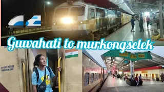 GUWAHATI TO MURKONGSELEK TRAIN🚂🚋🚃🚋🚃🚋🚃 JOURNEY /Arunachal pradesh/ Assam❤/northeast