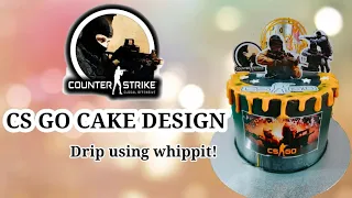 CS GO Cake Design | Money Surprise Cake | Drip using Whippit