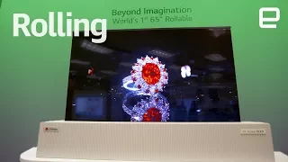 LG's 65" Rollable OLED TV first look at CES 2018