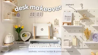 aesthetic desk makeover | korean & pinterest inspired + huge shopee haul 🧸💫