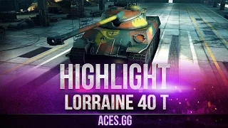 Горячая французская булка! Lorraine 40 t в World of Tanks!