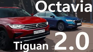 ДОЛГОЖДАННАЯ Skoda OCTAVIA 2.0 против VW TIGUAN 2.0: выбор не прост!