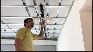 Installation of a Magnetic Track Light  in a Plasterboard Ceiling | Best Method
