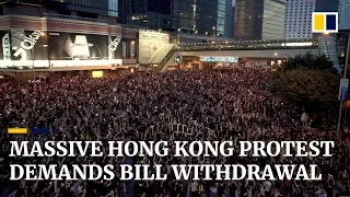 Massive Hong Kong protest demands extradition bill withdrawal