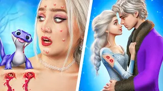 De Noiva Nerd Elsa Para Princesa Linda! Transformação Extrema Frozen!