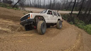 Jeep Tj goes over on new trail adventure #Xj#tj