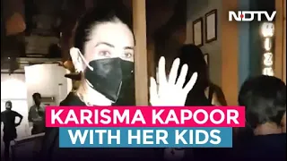 Karisma Kapoor And Kids Enjoy Dinner