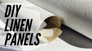 THE BEST OIL PAINTING SURFACE PT 2: How to Make Linen Panels at Home