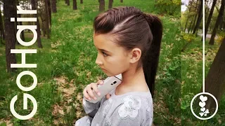 Объемная челка из косы. Французский рыбий хвост // Pony with a voluminous fishtail on top