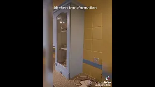 transforming a kitchen, before and after