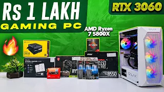 Rs 1 Lakh Gaming & Editing PC Build 2023 | AMD Ryzen 7 5800X & MSI RTX 3060 VENTUS 2X OC