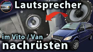 Lautsprecher im Vito Fahrgastraum nachrüsten I Boxen Halterung selber bauen I Einbauanleitung W639