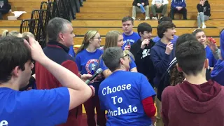 LHS Unified Basketball White Team 2020 vs Alvirne-Kazoo half-time show