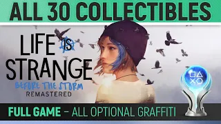 Life is Strange: Before the Storm Remastered - All 30 Collectibles 🏆 All Optional Graffiti Locations