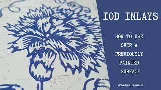 IOD PAINT INLAYS over a previously painted surface #paintinlays #howto #ironorchiddesigns