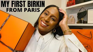 UNBOXING MY FIRST HERMES BIRKIN FROM PARIS|MY ULTIMATE HOLY GRAIL BAG