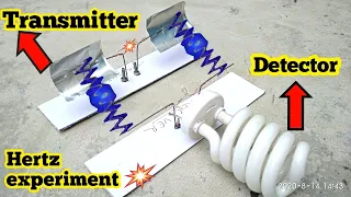 Hertz experiment || High voltage experiments || Best school project 🔥🔥🔥