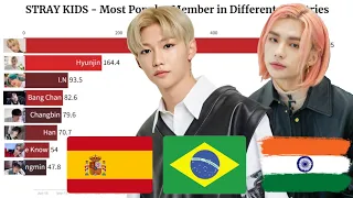 STRAY KIDS - Most Popular Member in Different Countries since Debut to 2022