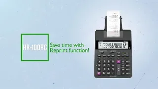 CASIO HR-100RC -Save time with Reprint function-