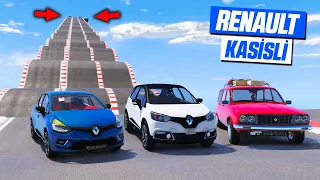 Renault Ailesi Arabalar Kasisli İniş Parkurunda - GTA 5