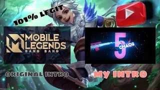 HOW TO CHANGE  MOBILE LEGEND INTRO | intromobilelegend |mobilelegend2021 | tutorial |