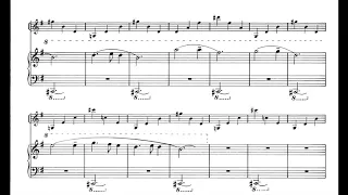 Alfred Schnittke - Stille Nacht (Silent Night) for Violin and Piano (1978) [Score-Video]