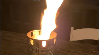 How to make a mini smokeless fire pit!