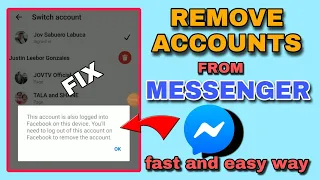 HOW TO REMOVE ACCOUNT FROM MESSENGER APP 2023 | JOVTV