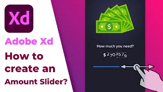 How to create an Amount Slider Animation in Adobe XD?