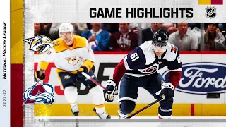 Predators @ Avalanche 11/10 | NHL Highlights 2022