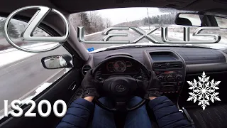 2000 Lexus IS 200 GXE10 POV Winter Test Drive (4K)