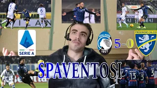 SPAVENTOSI😱😱 NE FANNO 5 PASSEGGIANDO🔥🔥 Atalanta 5-0 Frosinone