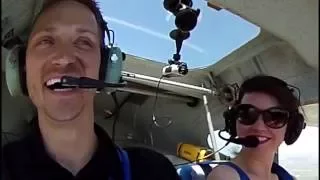 The Proposal - Flight instructor proposes to his girlfriend inflight.