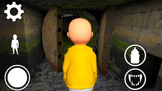 Escaping As "The Baby In Yellow" In Granny Version 1.8 Sewer Escape On Hard Mode