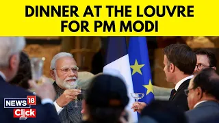 PM Modi In France | Dinner For PM Modi At Louvre Banquet | PM Modi France Visit | English News