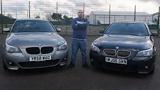 BMW E60 PRE LCI vs LCI (Facelift vs Pre Facelift 5 Series) Test Drive in The Bmw Lci E60
