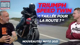 Triumph Speed Twin, en suspension ! Essai Moto Magazine