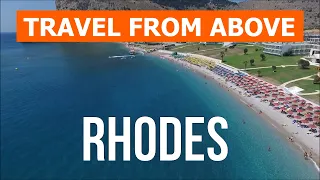 Rhodes from drone | Aerial footage video 4k | Greece, Rhodes Island from above