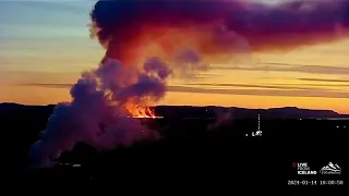 Iceland Live - A lavaly Sunrise At Reykjanesviti this morning.