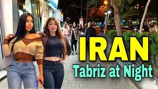 Tabriz City NightLife!!🇮🇷Night walk in luxury neighborhood | IRAN ایران