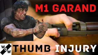 M1 Garand Thumb Injury | How NOT to Load an M1 Garand! | M1 Thumb