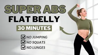 🔥30 Min SMALL WAIST + ABS🔥All Standing🔥Lose Belly Fat🔥No Jumping🔥No Repeat🔥