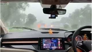 Nagpur to Hyderabad by Skoda Slavia, heavy rain